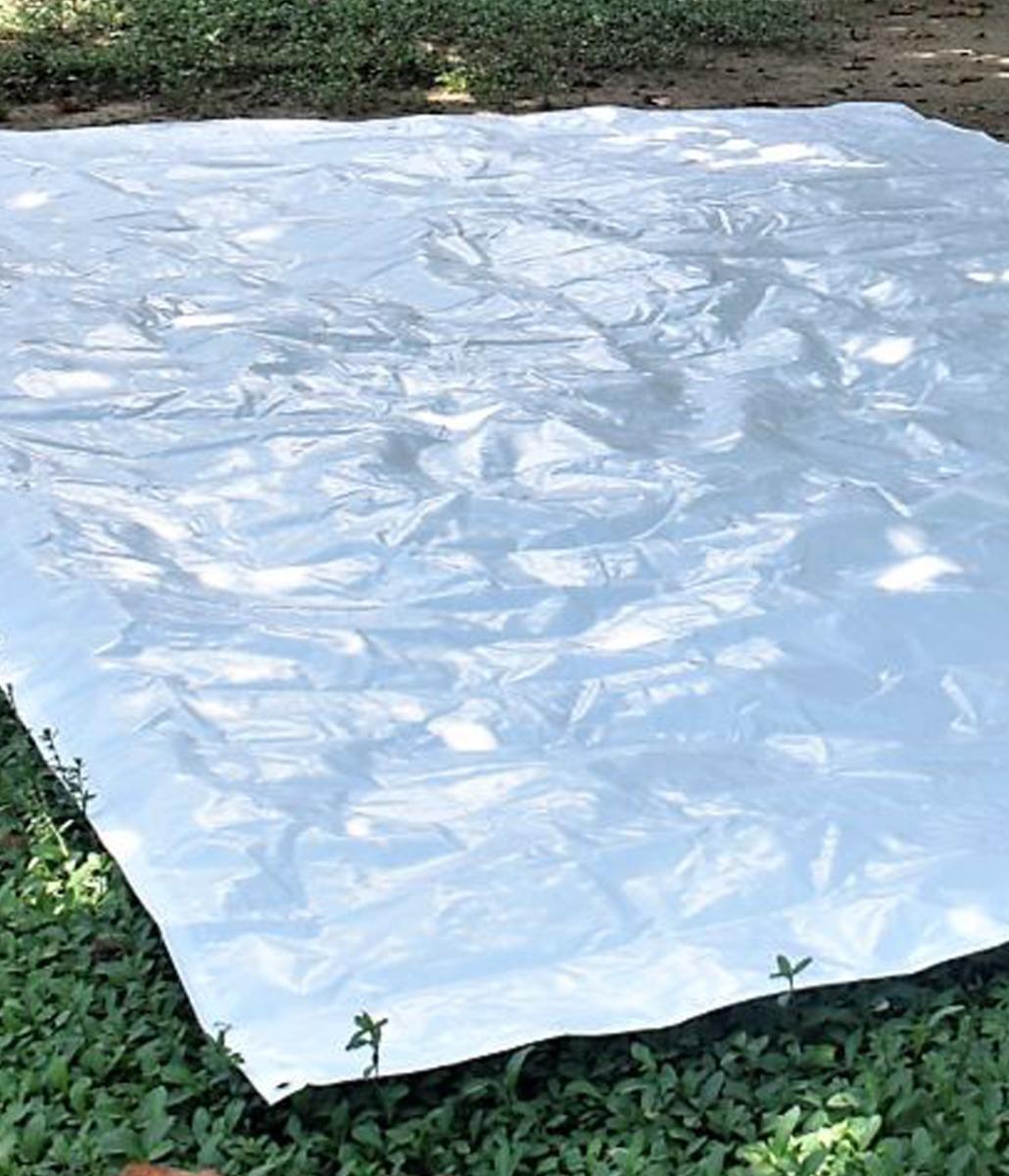 Miniatura Lona Encerado Reforçada Branca 5X4 Mts 100G/M 150 Micras