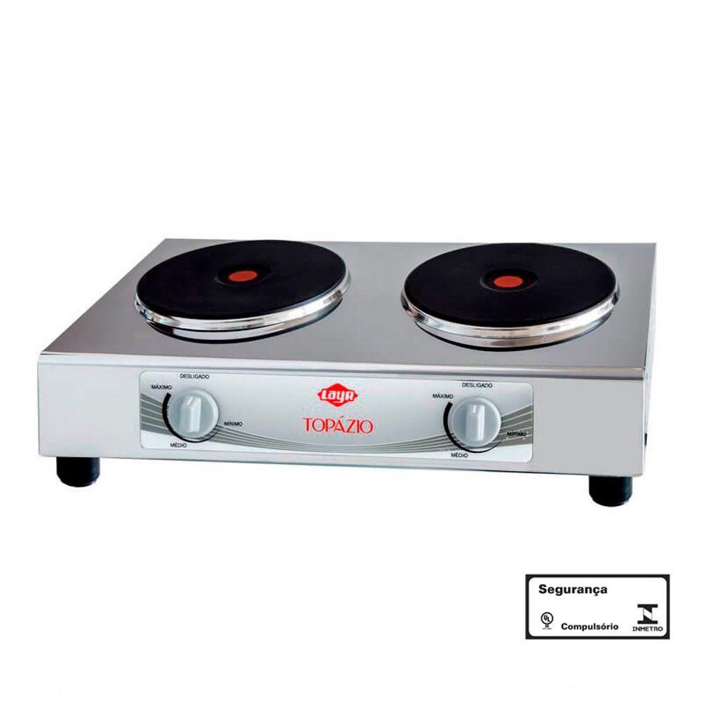 Miniatura Fogao Eletrico 2 Bocas 4000w Topazio 220v Layr 666