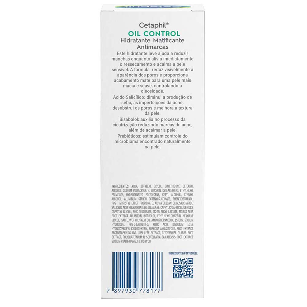 Miniatura Hidratante Facial Clareador Cetaphil - Oil Control 89ml