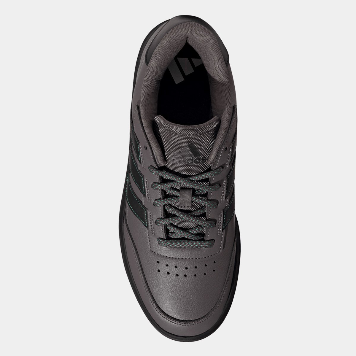 Miniatura Tênis Adidas CourtBlock Masculino Cinza+Preto - 37