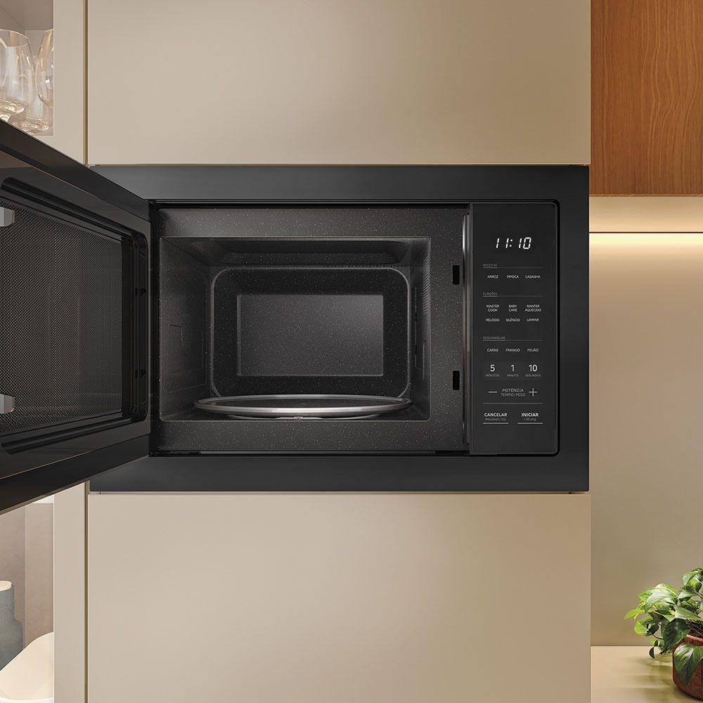 Micro-ondas De Embutir 35L Touch Preto Midea MGB35T2 220V