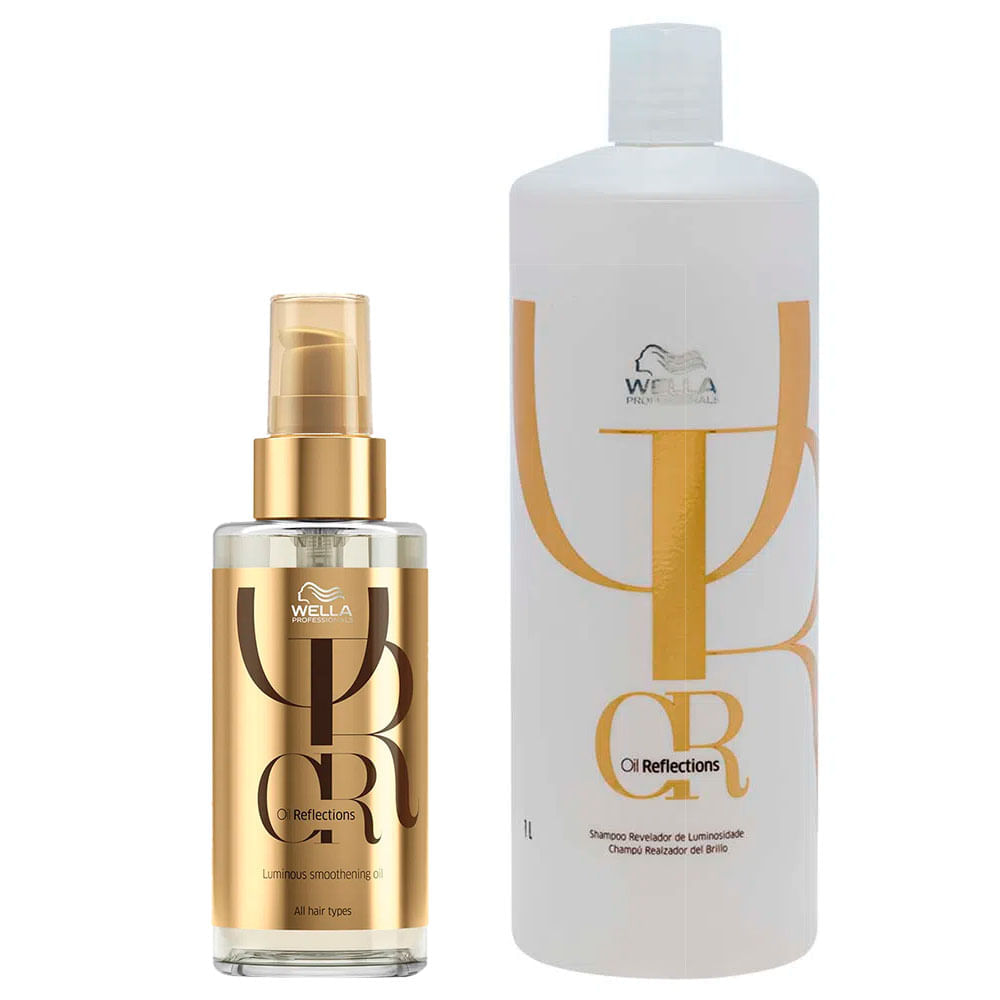 Miniatura Wella Professionals Oil Reflections Kit – Shampoo + Óleo Kit