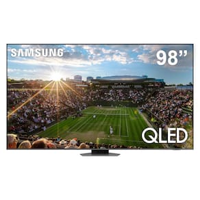 Miniatura Smart TV QLED 98” 4K Samsung 98Q80C com Processador com IA, Gaming Hub, FreeSync, Wi-Fi, Bluetooth e SmartThings