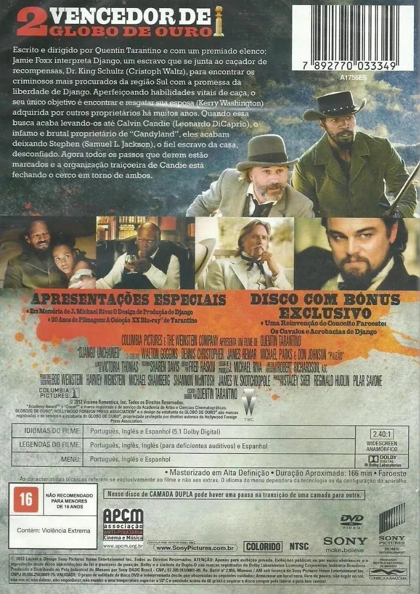 Miniatura Dvd Django Livre Edição 2 Discos