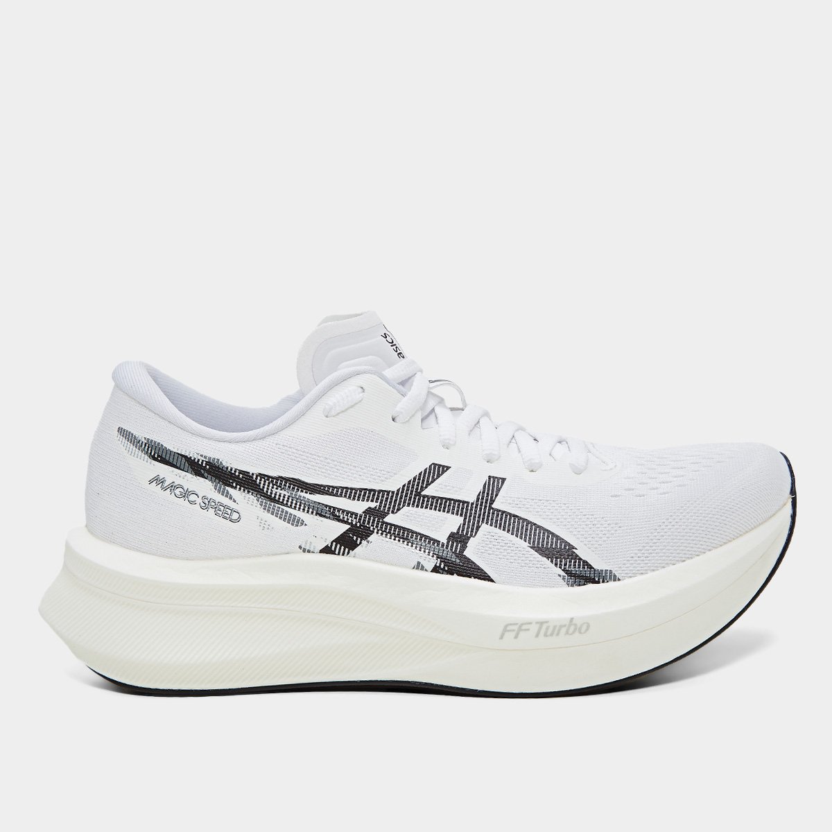 Miniatura Tênis Asics Magic Speed 4 Feminino Branco+Preto - 34