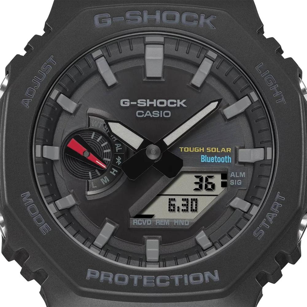Relógio Casio G-Shock GA-B2100-1ADR Carbon Core Guard *Bluetooh e Tough Solar