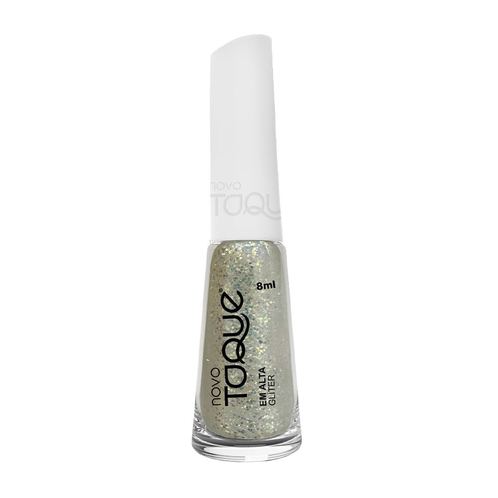 Miniatura Esmalte Novo Toque Em Alta Glitter 8ml