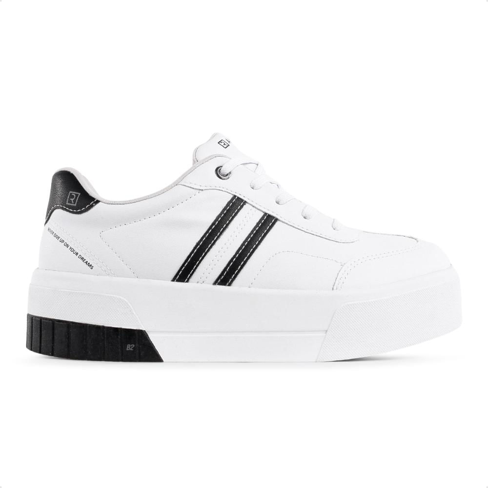 Miniatura Tênis Ramarim SNK Casual Caixa Alta Feminino Branco / Preto - 39