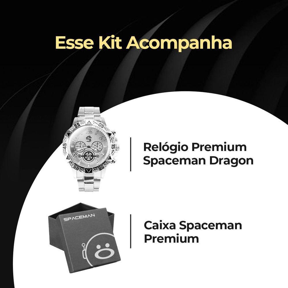 Miniatura Relogio Masculino Prata Original Grande Aço Inox + Caixa Original Pesado Presente Casual Analogico
