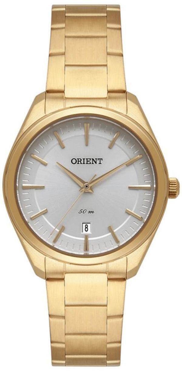 Miniatura Relógio Orient Feminino Dourado e Prata 34mm - FGSS1217 S1KX