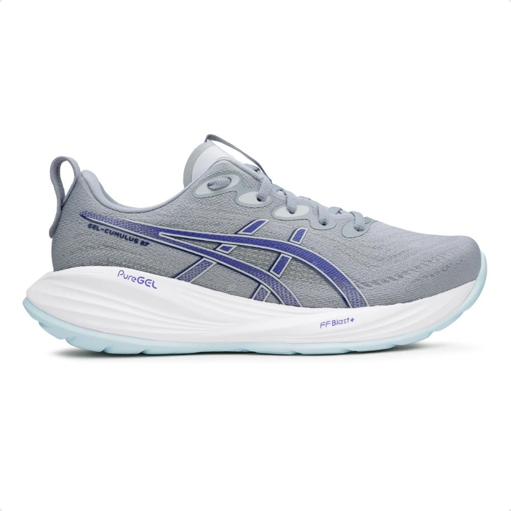 Miniatura Tênis Asics Gel Cumulus 27 Masculino Cinza / Azul - 38