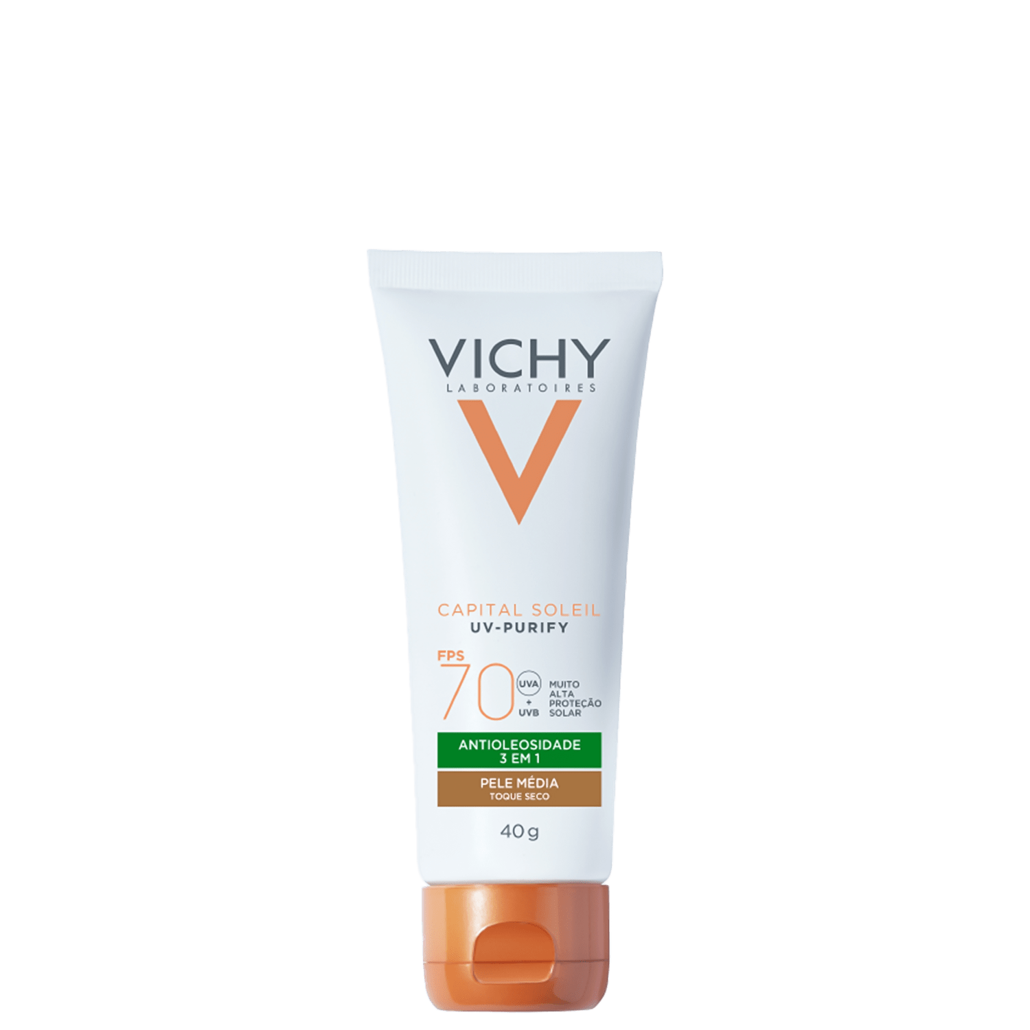 Miniatura Vichy Purify Cor Média FPS 70 - Protetor Solar Facial 40g