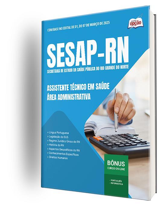 Miniatura Apostila Sesap Rn 2025 Assistente Técnico Em Saúde Área: