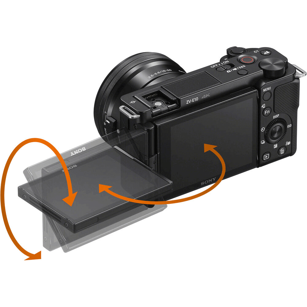 Miniatura Câmera Sony ZV-E10 Mirrorless 4K com Lente 16-50mm (Preta)