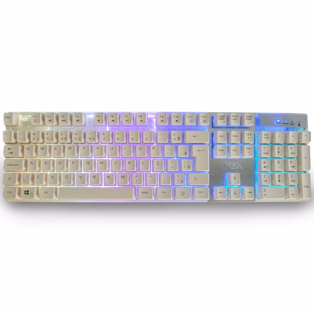 Miniatura Teclado Gamer Prismatic Rgb Semi Mecânico Oex Tc205
