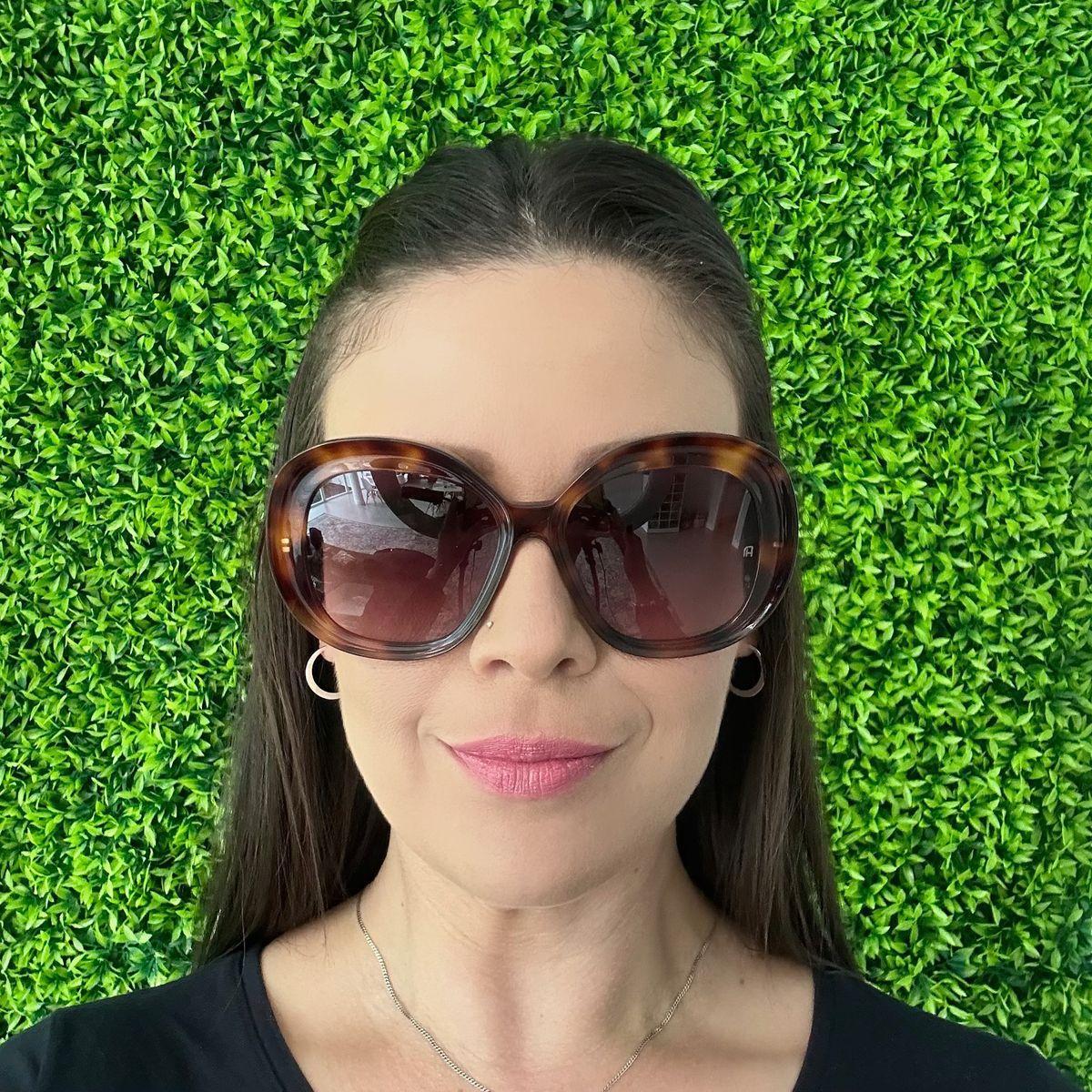 Óculos Solar Ana Hickmann Elisa 2 Ah90050 G21 Lente Degradê