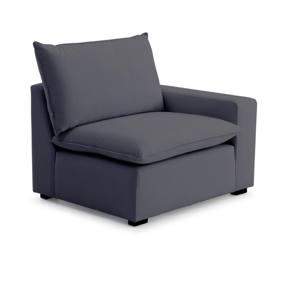 Miniatura Módulo Braço Esquerdo para Sofá Modular Hug 125cm CabeCasa MadeiraMadeira Azul