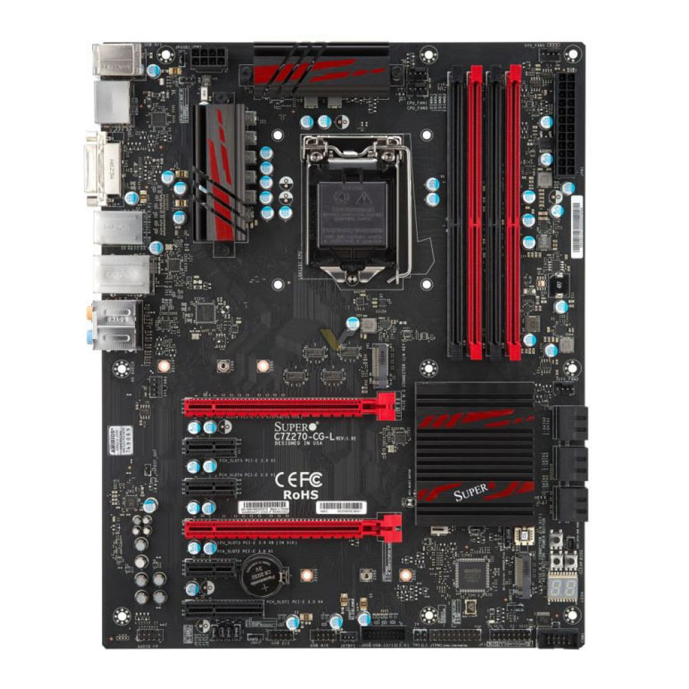 Miniatura Placa Mae Intel 1151 Z270 Express Ddr4 C7z270-cg-l Supermicr