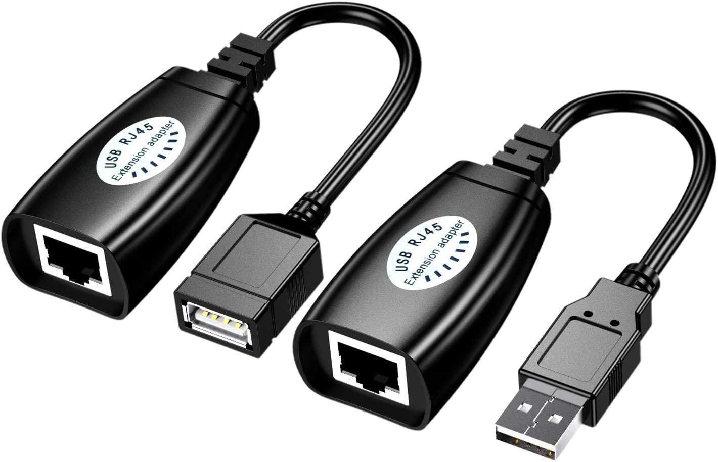 Miniatura Cabo Usb Adptador Extensor Rj45 Via Cabo De Rede