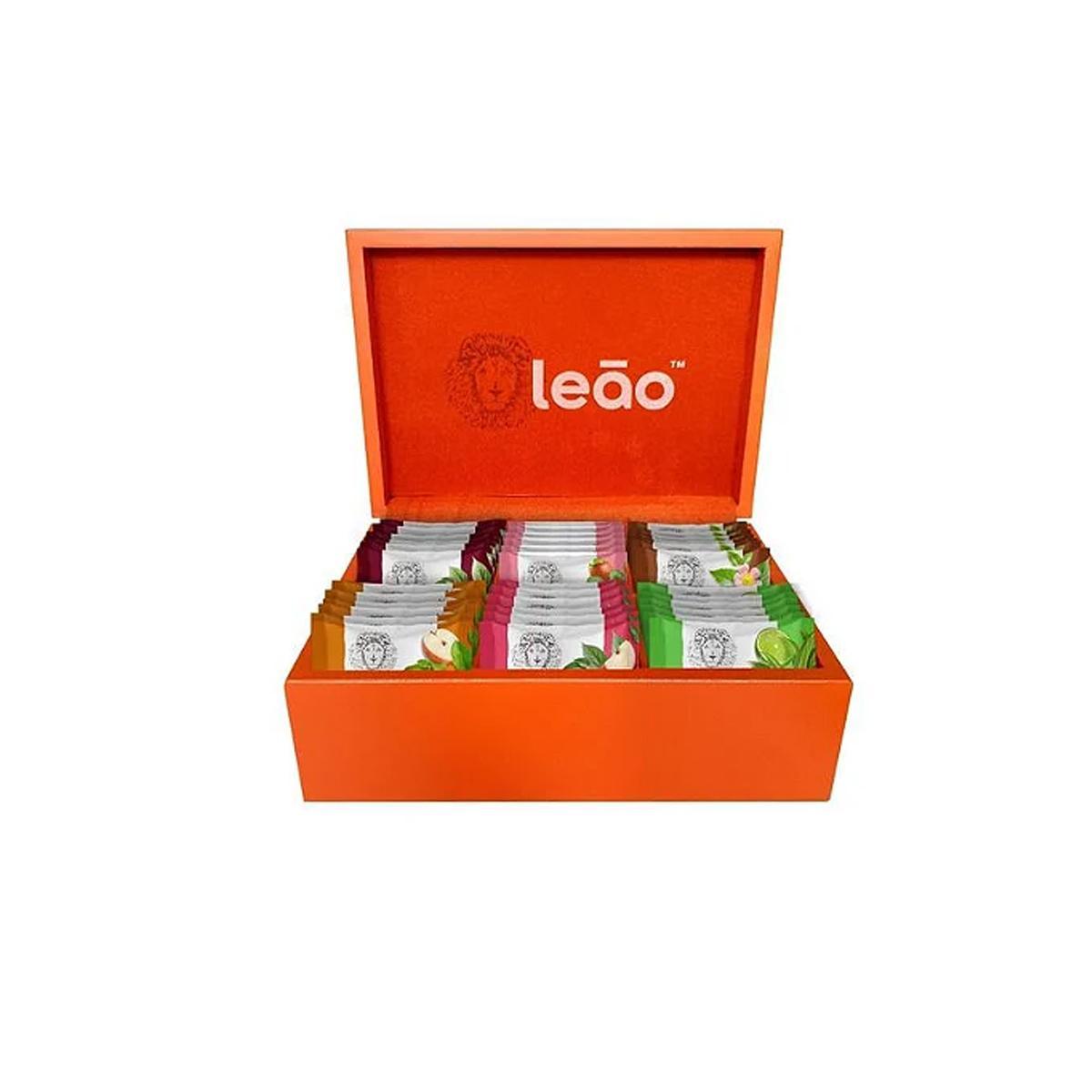 Miniatura Chá Gelado Drink Leão Embalado Individual Morango Kit 5