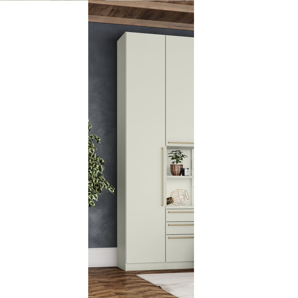Miniatura Guarda Roupa Modulado 01 Porta Predileto Henn Areia HP