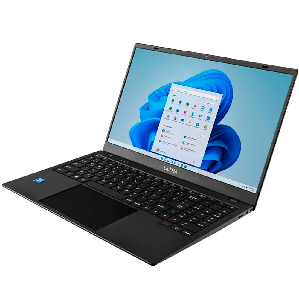 Miniatura Notebook Ultra UB261 Celeron 4GB 128 GB EMMC Tela 15.6  Windows 11 Multilaser Cinza Escovado - Bivolt