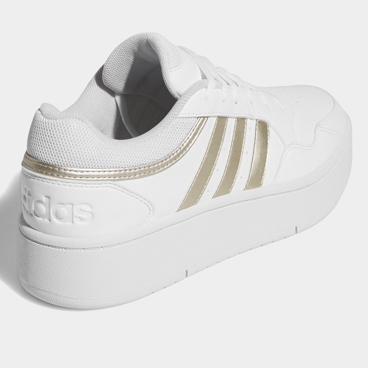 Miniatura Tênis Adidas Hoops 3.0 Bold W Feminino Branco+Cinza - 34