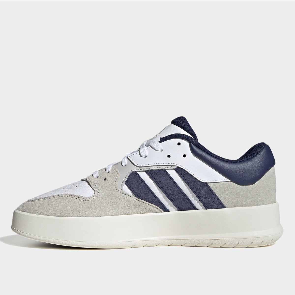Tênis Adidas Court 24 Masculino Branco+Azul - 38