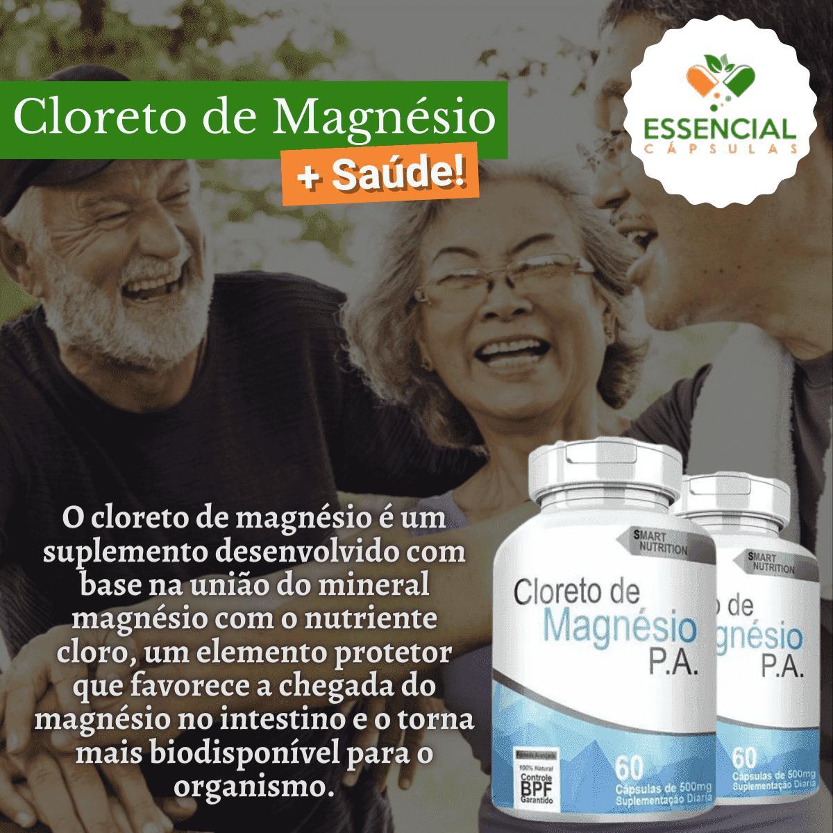 Miniatura Cloreto De Magnésio Kit 5x60 Cápsulas - Saúde Imunidade