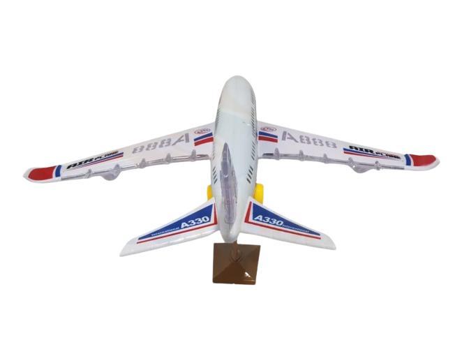 Miniatura Avião Airlines A330 Brinquedo Decorativo com Luzes e Sons
