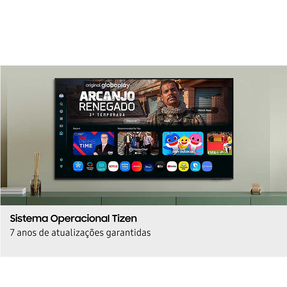 Smart TV 58 Polegadas Samsung U8500F Crystal UHD 4K 2025 Xbox Cloud Gaming Canais Gratuitos 7 Anos de Atualização AI Energy Mode Alexa integrada Preto - Bivolt