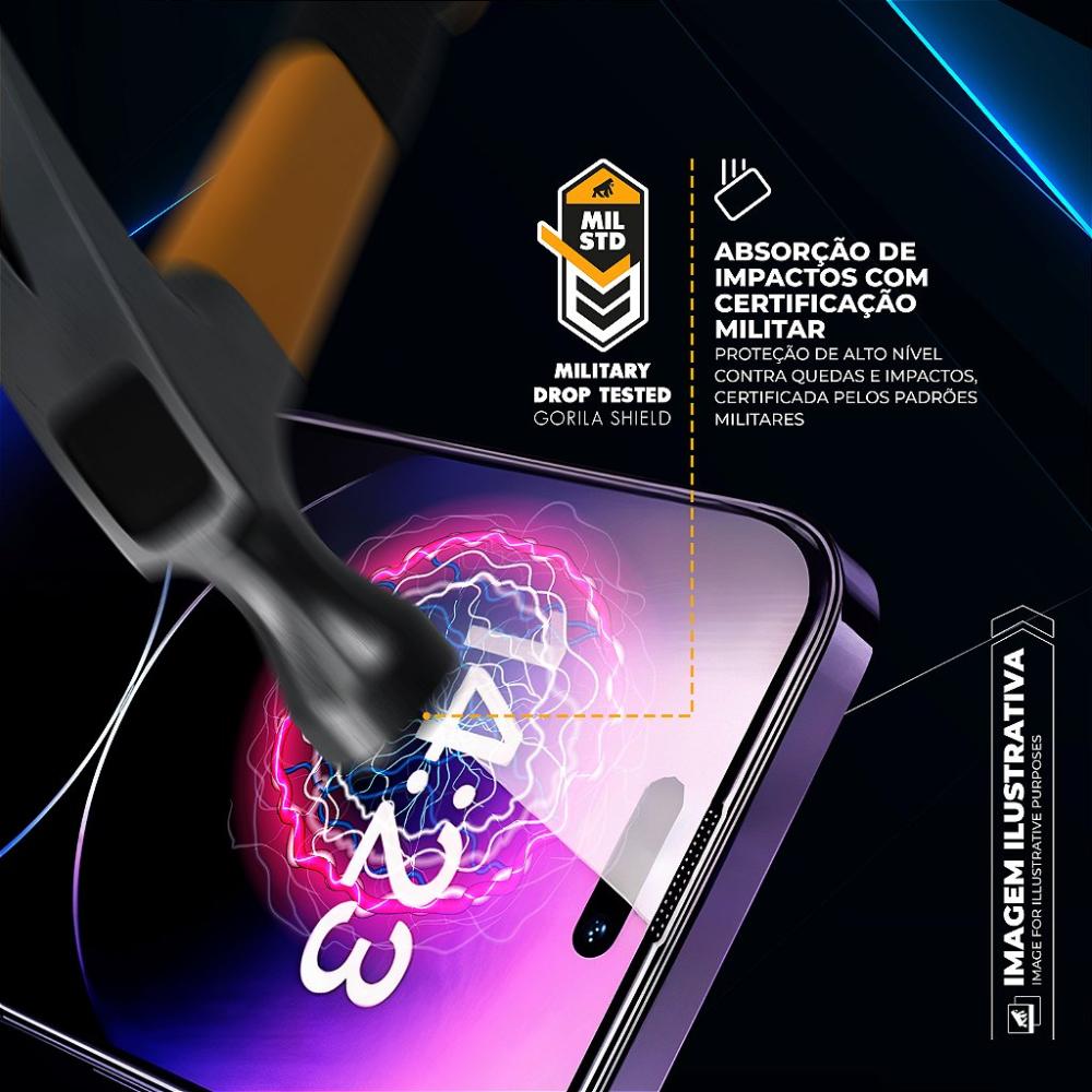 Miniatura Película para iPhone 16E - Defender Glass Preta - Gshield