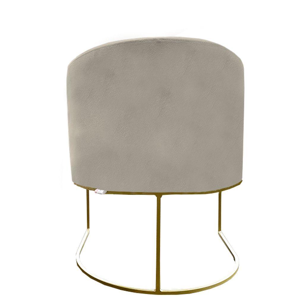 Miniatura Poltrona Paola Base De Ferro Sued Bege D'classe Decor