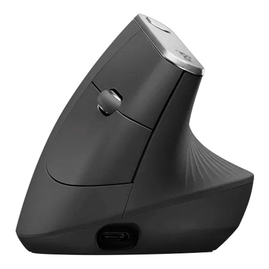 Miniatura Mouse Logitech Mx Vertical Grafite Sem Fio - 910-005449