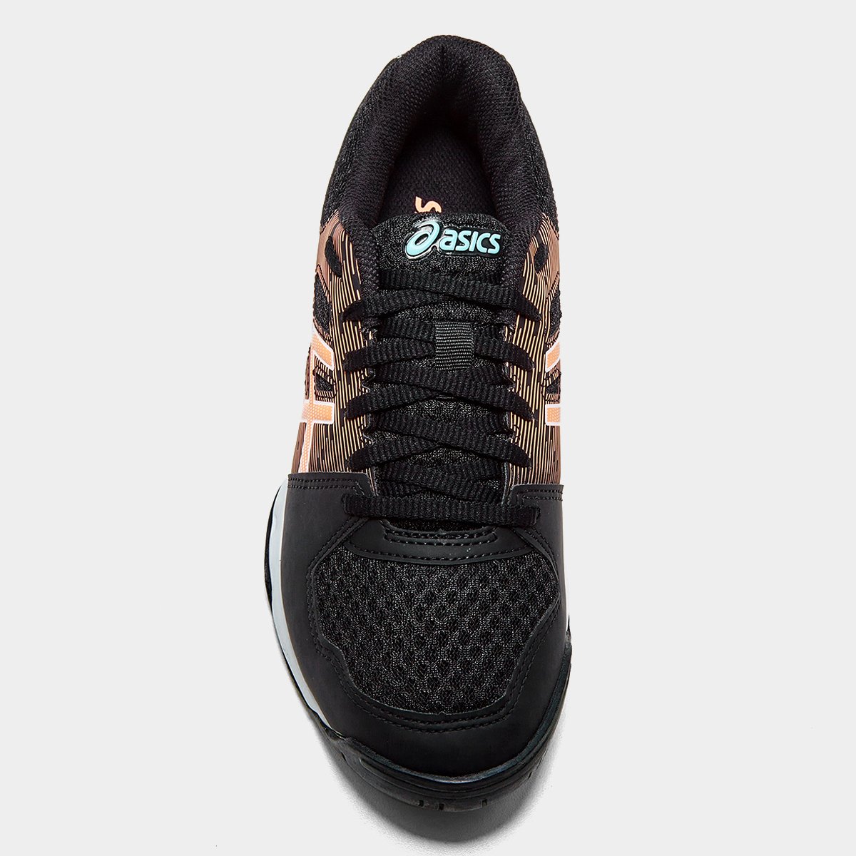 Miniatura Tênis Asics Gel-Rebound Feminino Preto+Laranja - 35