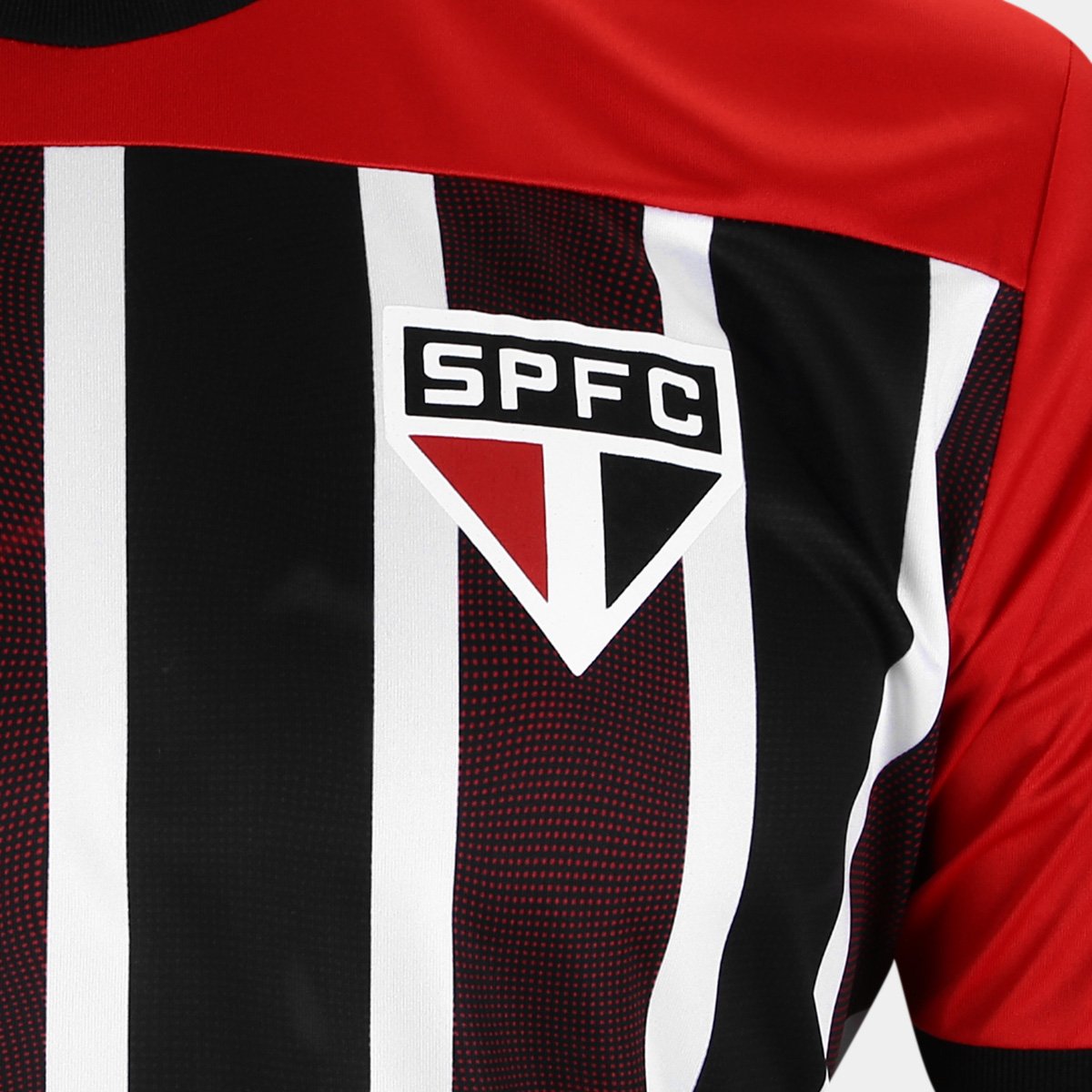 Miniatura Camiseta São Paulo Braziline Masculina Branco+Vermelho - G