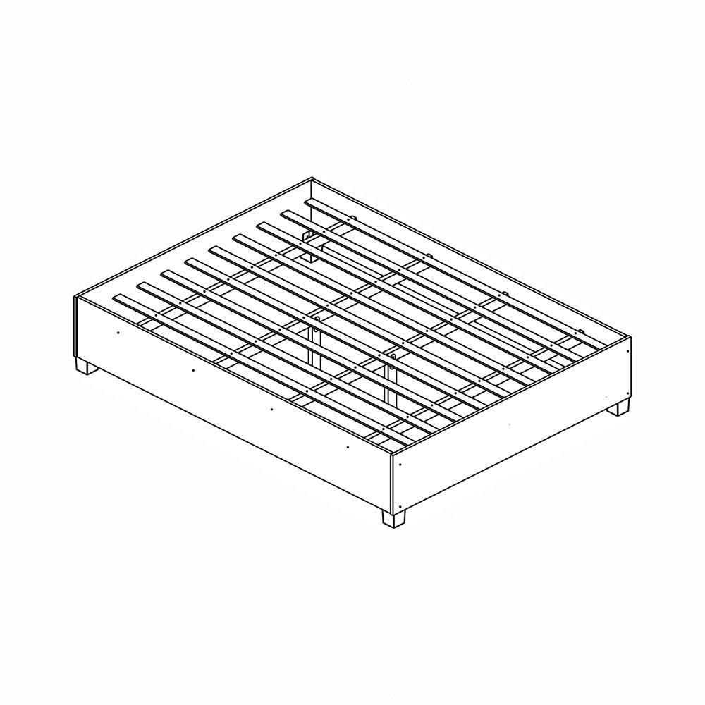 Miniatura Guarda Roupa Modulado Com Cama Paris 5 Portas 2 Gavetas Freijó Com Off White