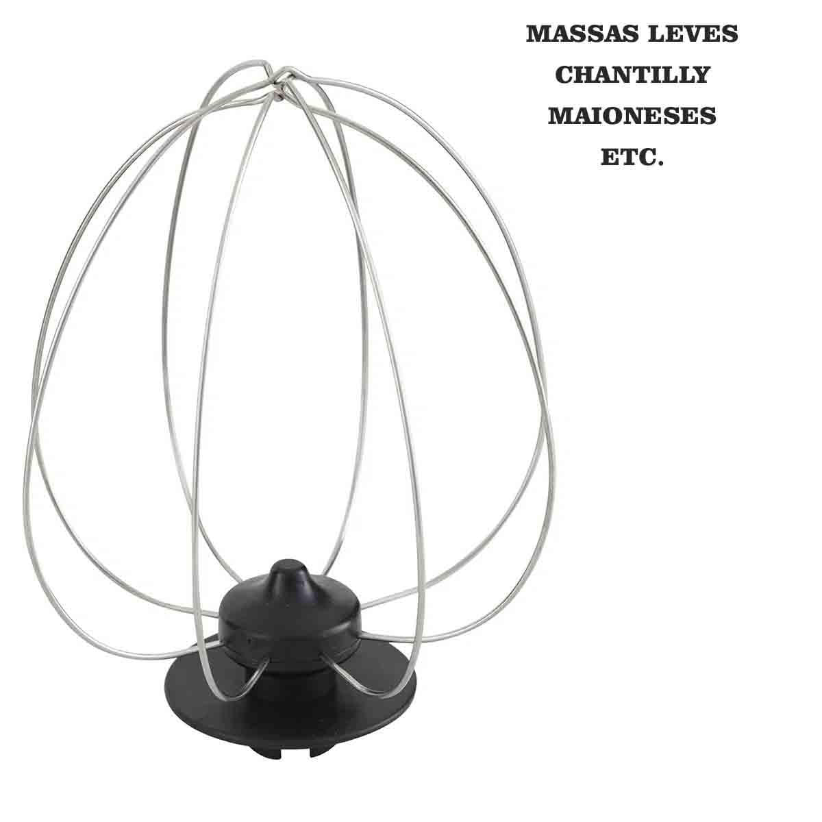 Miniatura Batedeira Britânia Bbt500B Bacia Inox Turbo 11 Velocidades