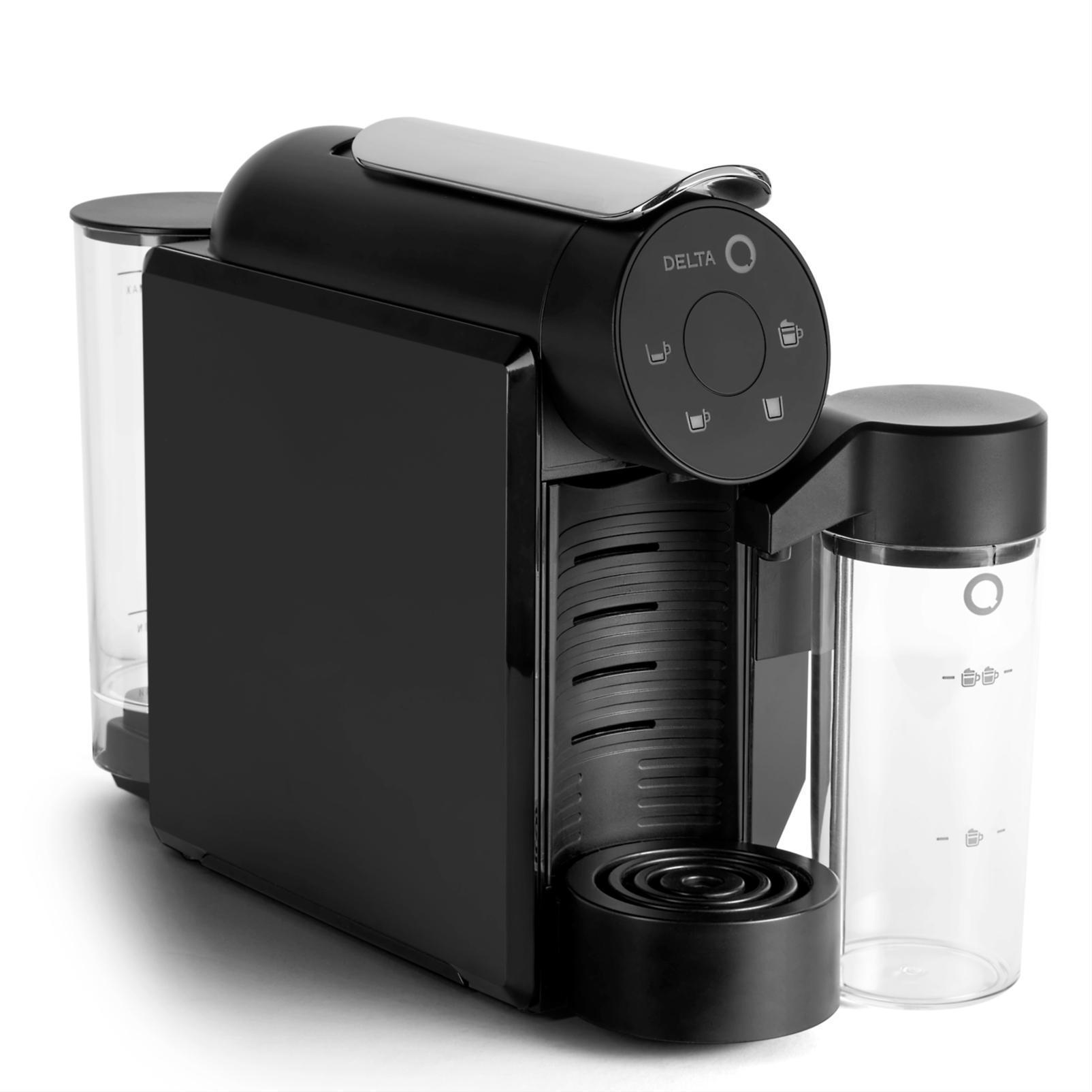Miniatura Cafeteira Espresso Cappuccino Mini Mikqool Preta, 127V Delta