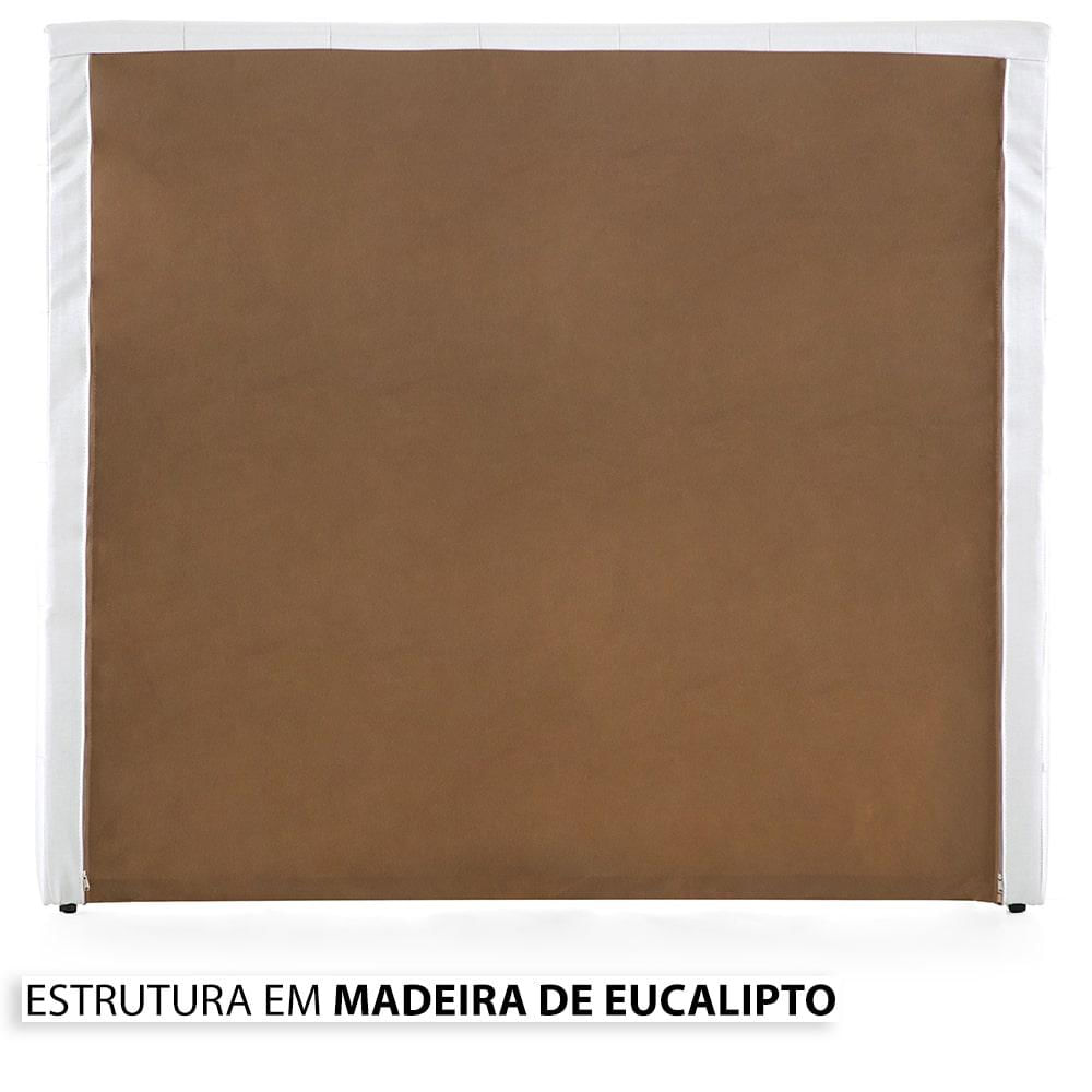 Cama Box com Cabeceira Queen Herval Leeds, Molas Maxspring, 69x158x198 cm