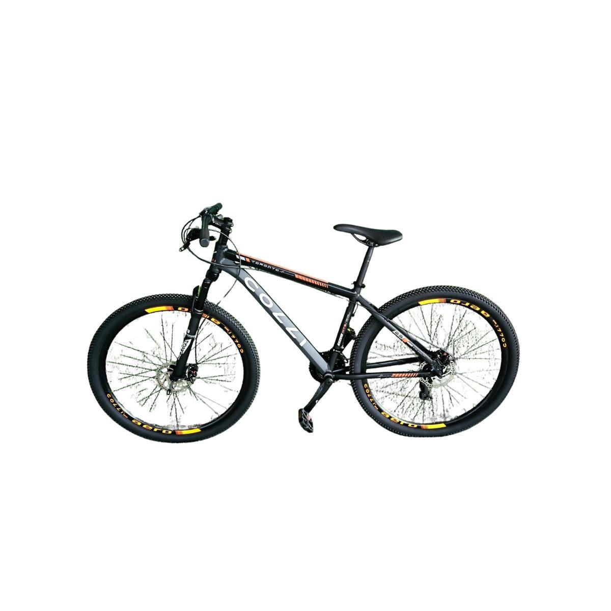 Miniatura Bicicleta Colli Toronto Aro 29 Kit Shimano Preto /Laranja