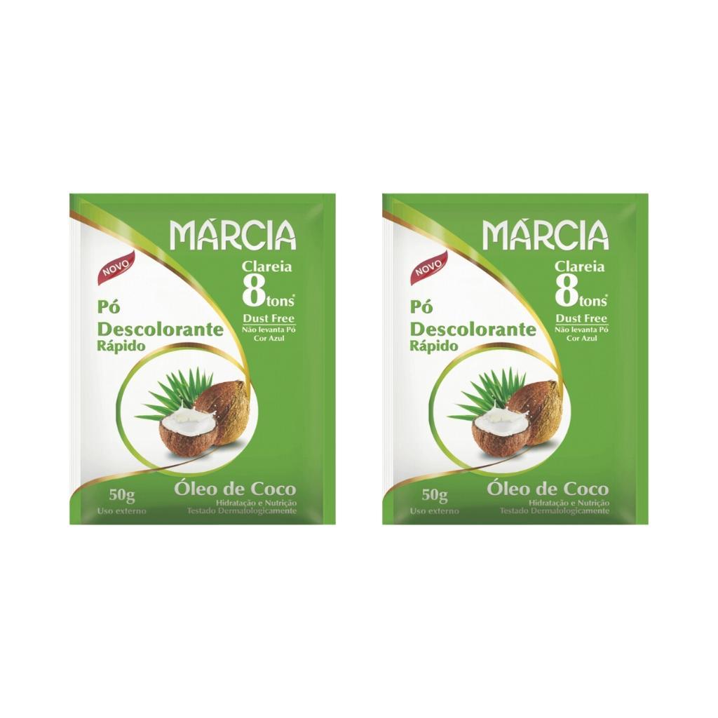Miniatura Po Descolorante Marcia Oleo De Coco 50G - Kit Com 2Un