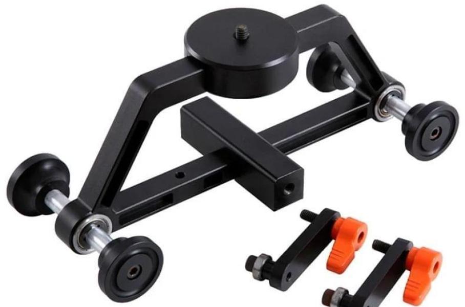 Miniatura Carrinho Dolly Para Slider Sk-Da01 Para Câmeras E Filmadoras