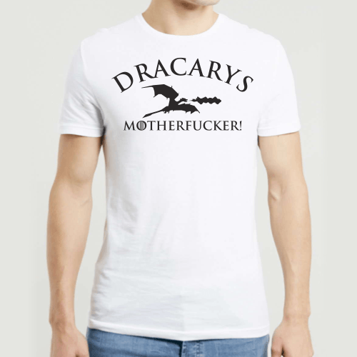 Miniatura Camiseta Masculina Dracaris Game of Thrones Algodão Cas