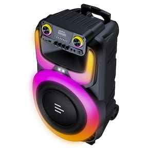 Miniatura Caixa de Som Multilaser Pulse Burst 2 600W Bluetooth Rádio FM Preto