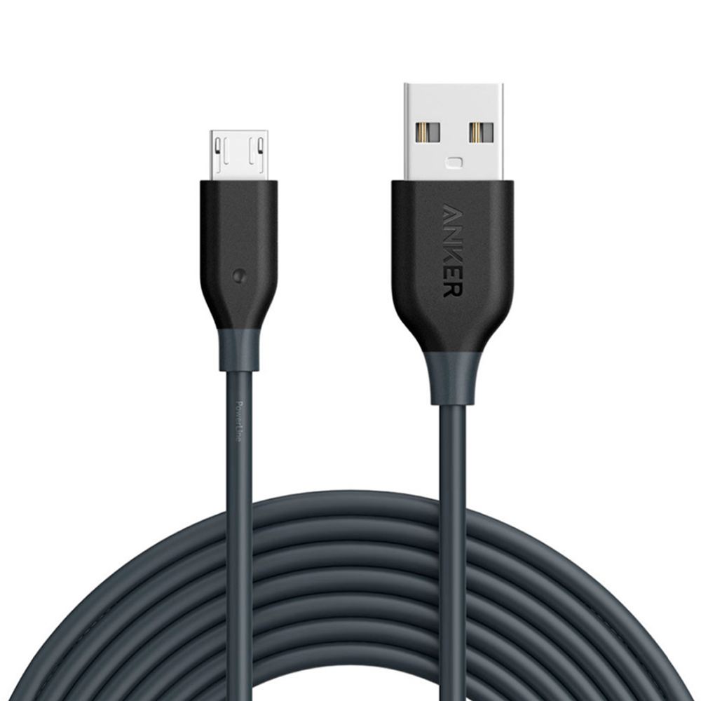Miniatura Cabo Anker Powerline Micro USB Android | 3 metros Cinza
