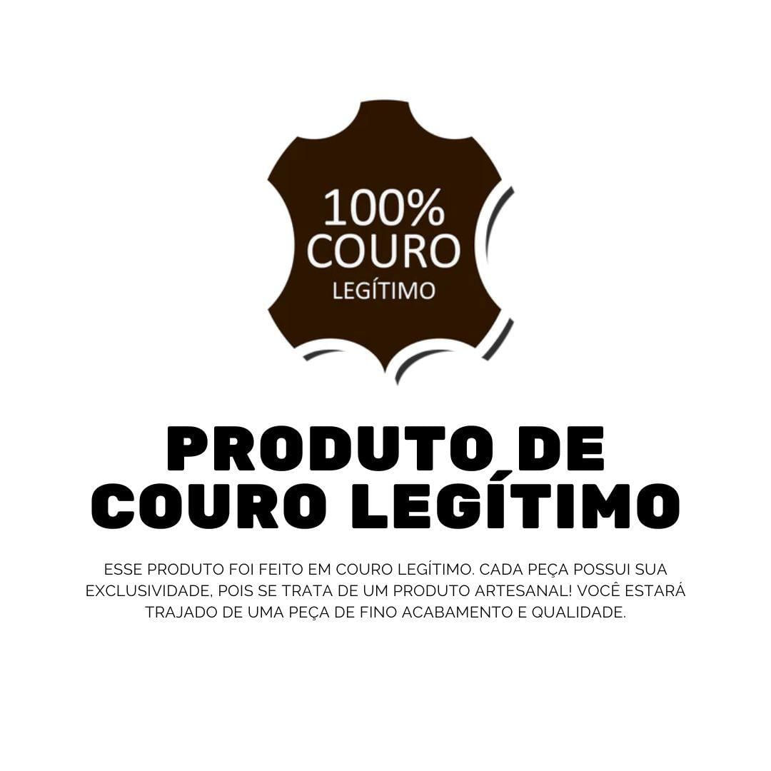 Capanga Couro | Magnético | Alça Ajustável | 15x19x4 cm