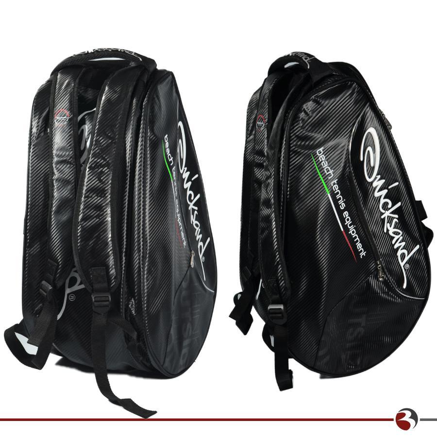 Miniatura Mochila Raqueteira Beach Tennis Quicksand Backpack Preta