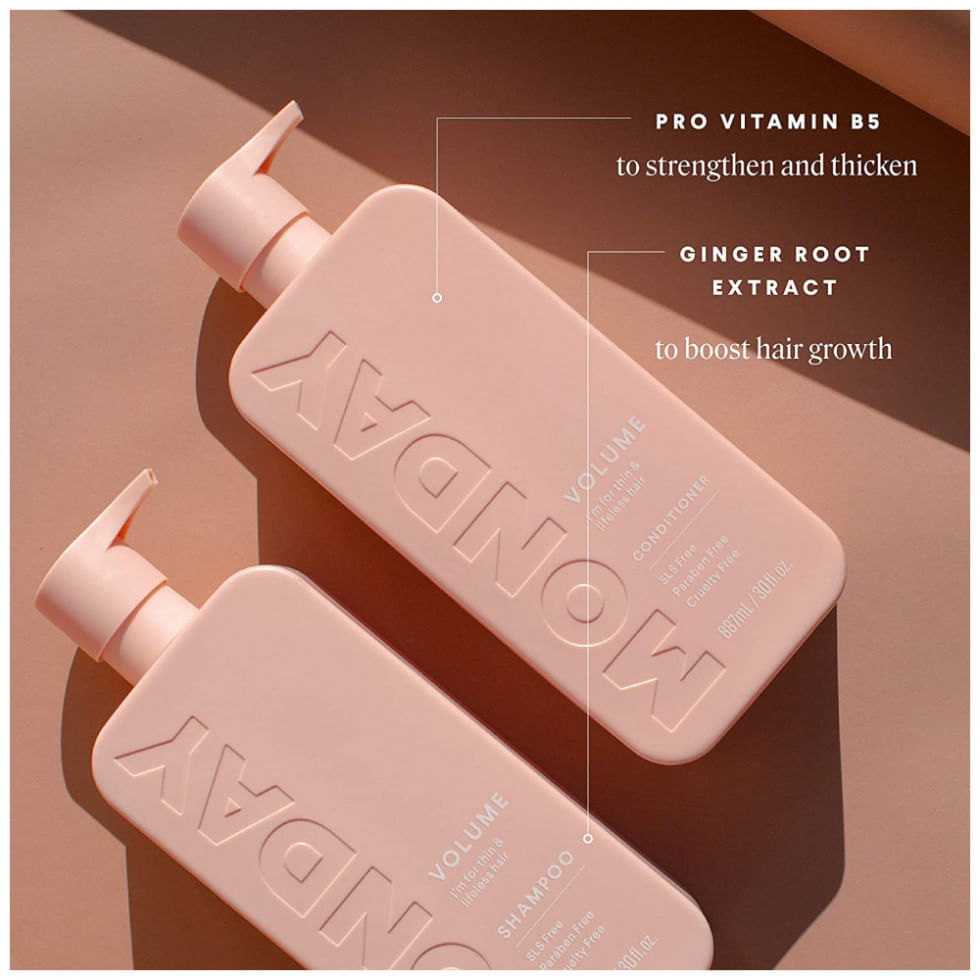 Miniatura MONDAY HAIRCARE Shampoo e Condicionador 798mL para Limpeza Nutricao Suavidade sem Parabenos
