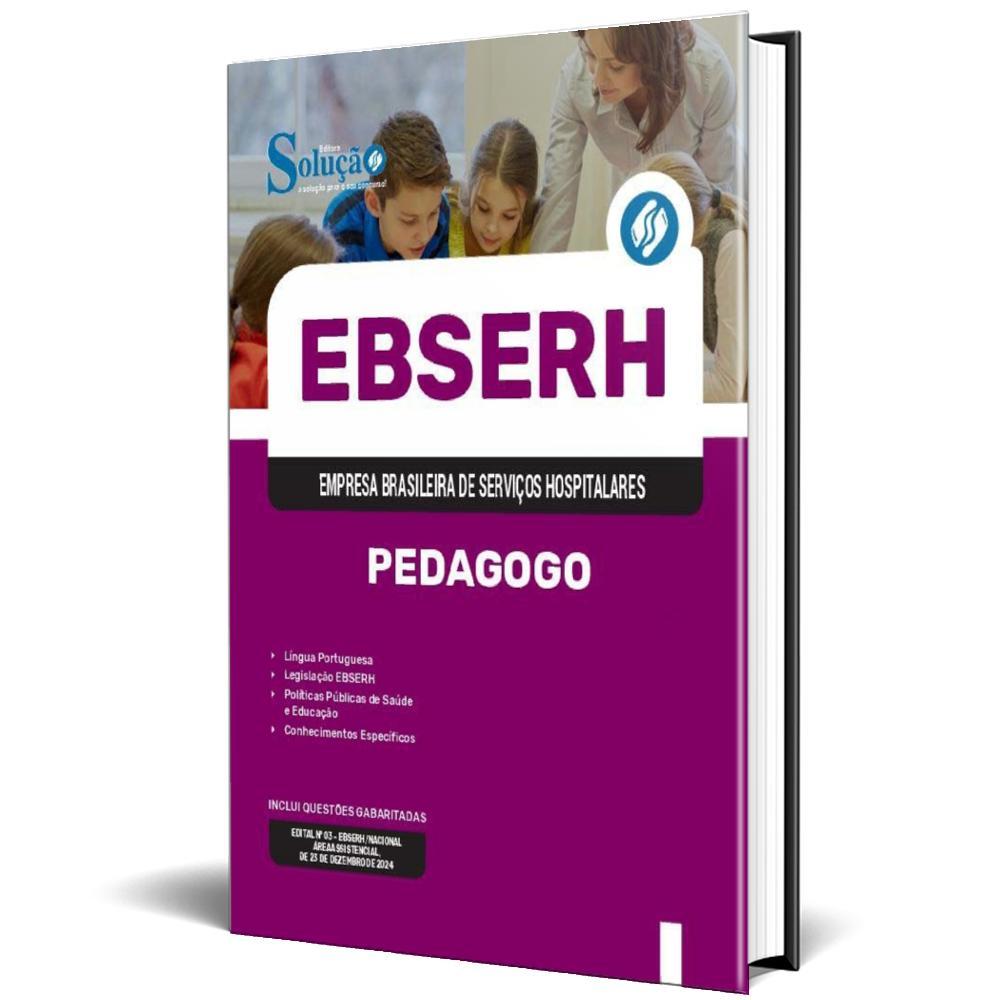 Miniatura Apostila Ebserh 2025 - Pedagogo
